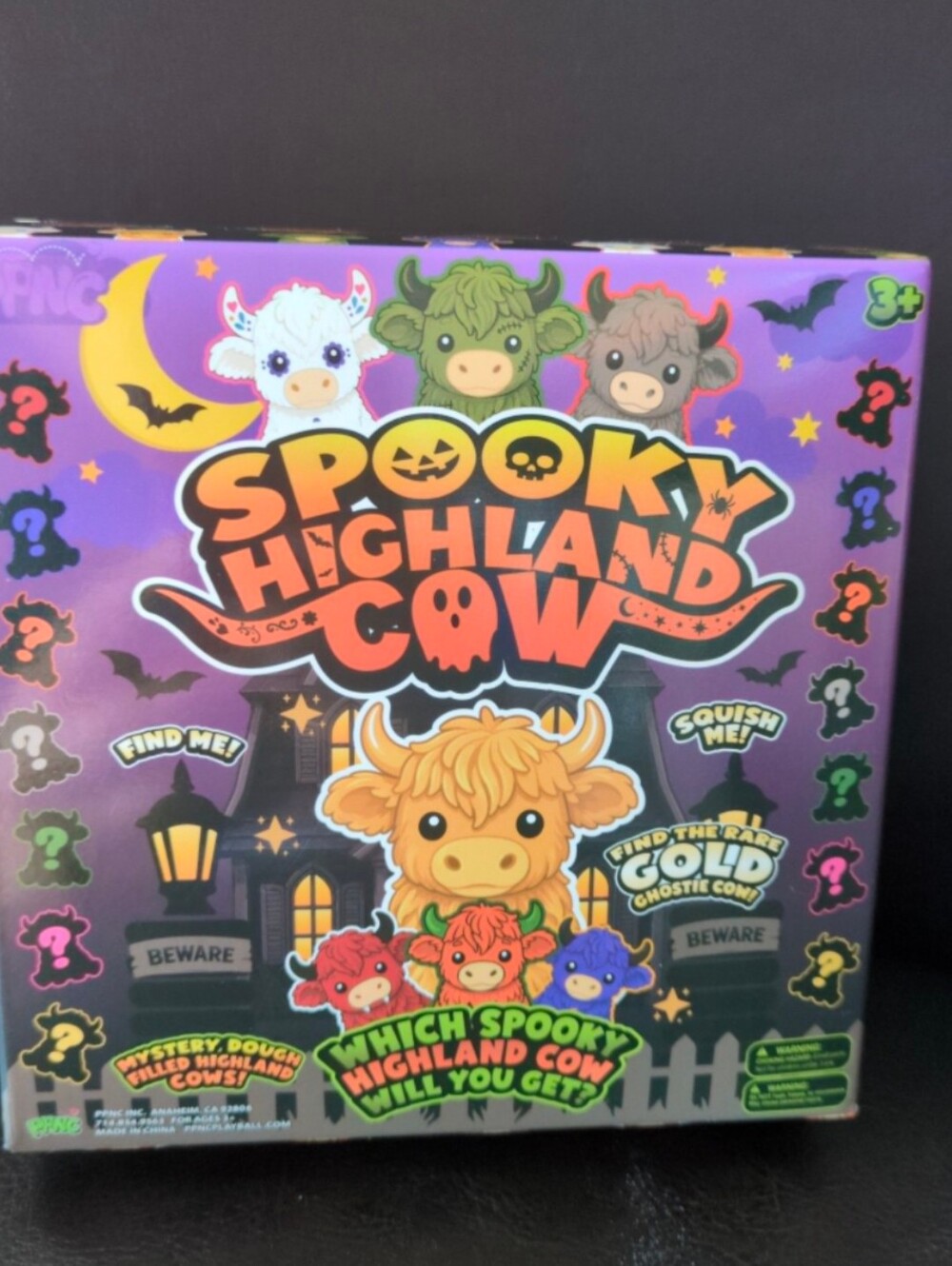 Mystery Spooky Highland CowDough Filled Mystery Highland Cow